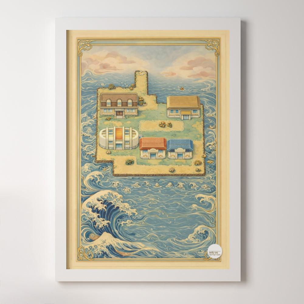 The Edge of the Map - Poster Print